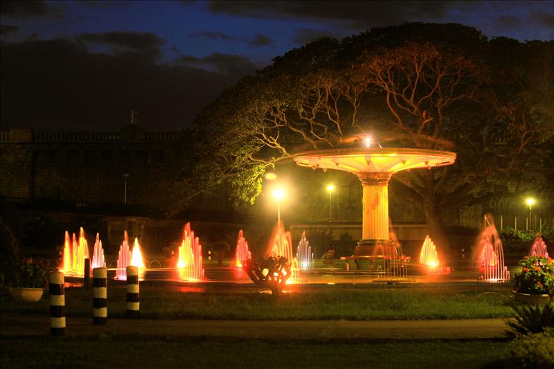 Fountains At Night-Brindavan Gardens